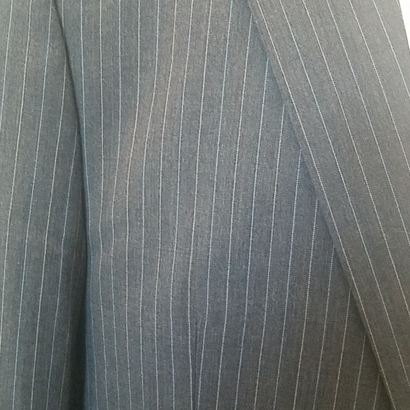 Nautica Mens Gray Striped Blue White Suit - Picture 3 of 7